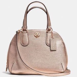 NWOT Coach Prince St Mini Rose Gold Satchel